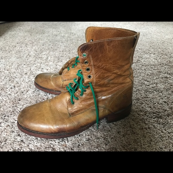frye bowery lace up boots